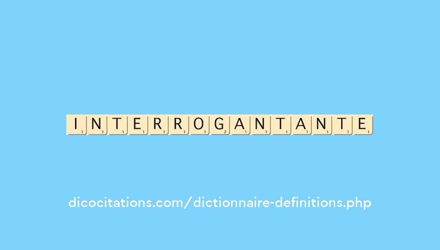 interrogant--ante