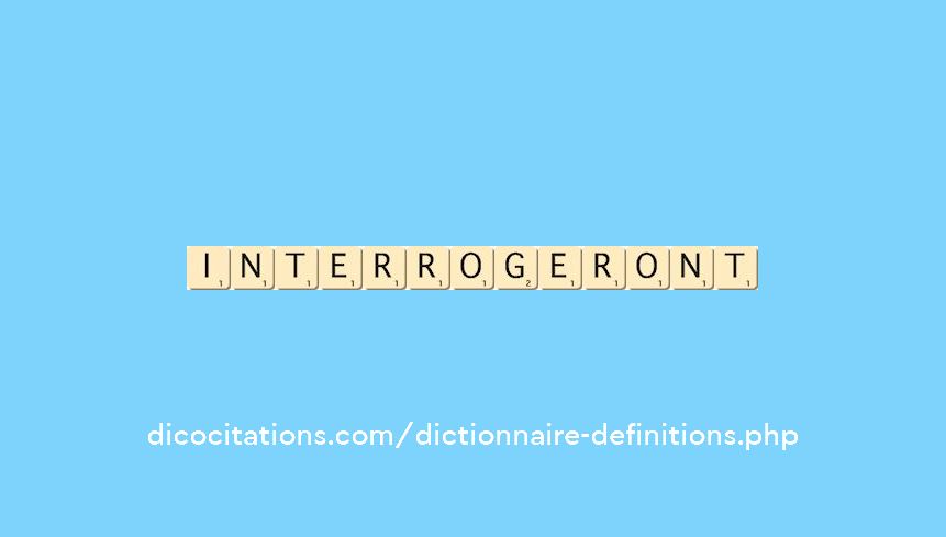 interrogeront interrogeront