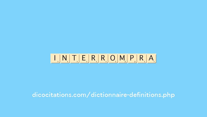 interrompra