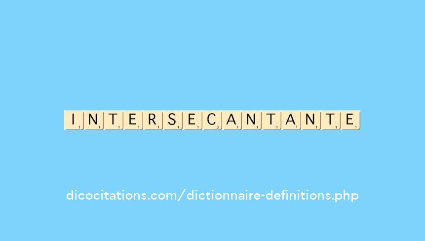 intersecant--ante