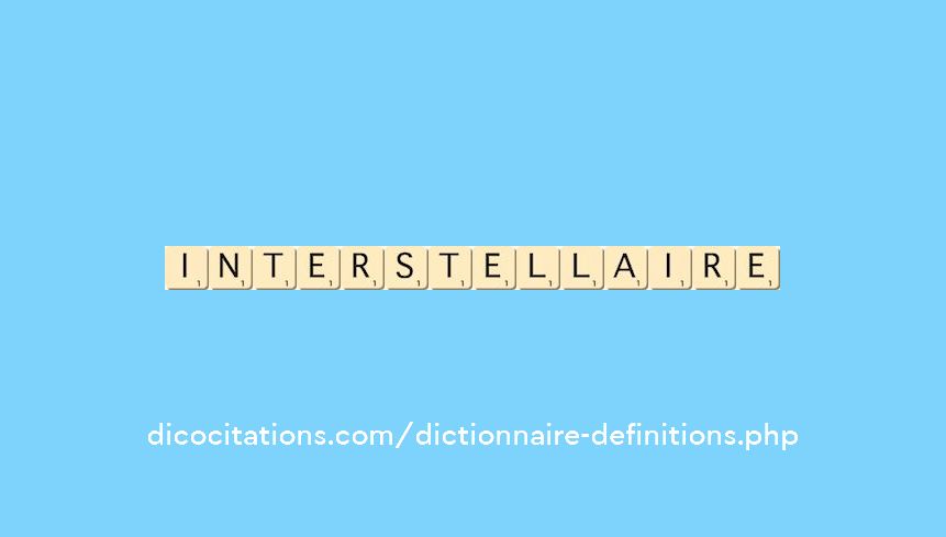 interstellaire interstellaire