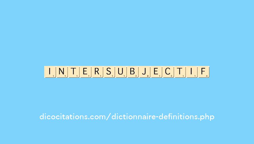 intersubjectif intersubjectif