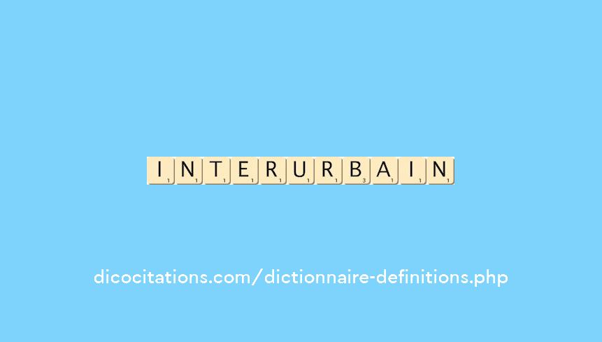 interurbain interurbain