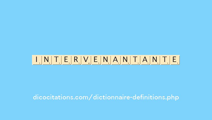 intervenant--ante