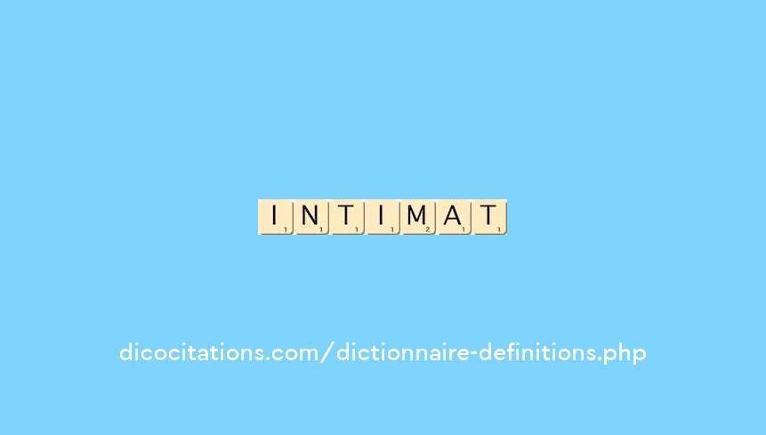 intimat intimat