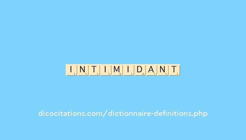 intimidant intimidant
