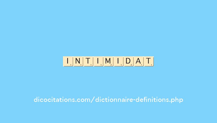 intimidat intimidat