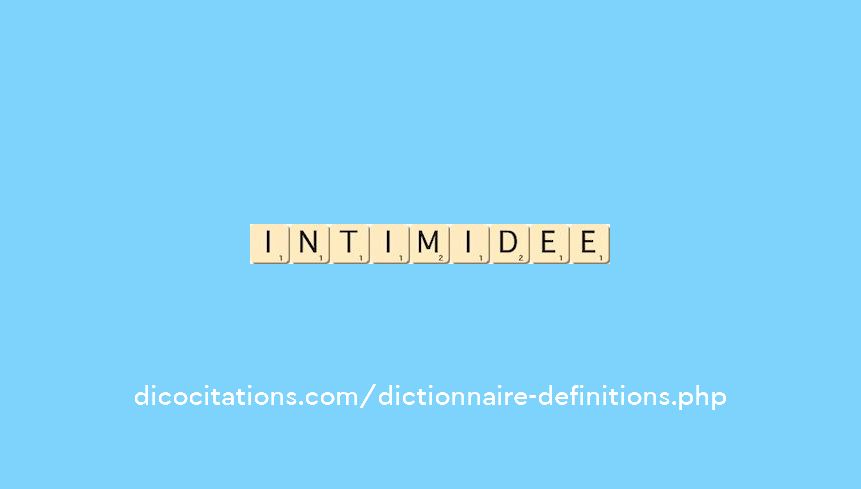 intimidee intimidee