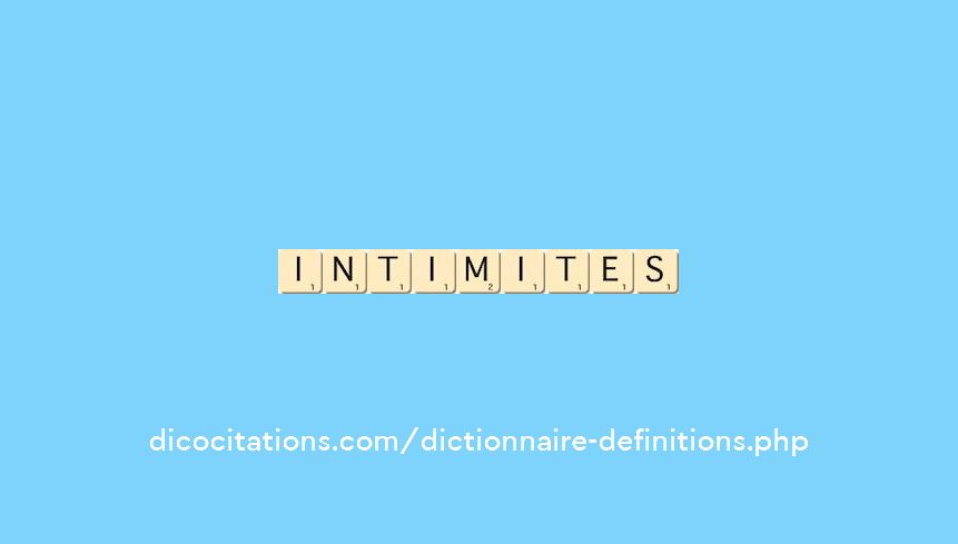 intimites