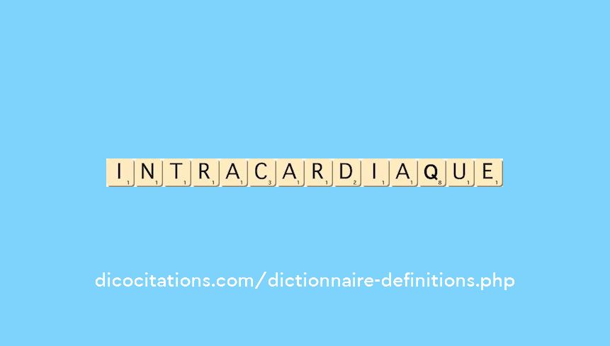 intracardiaque intracardiaque