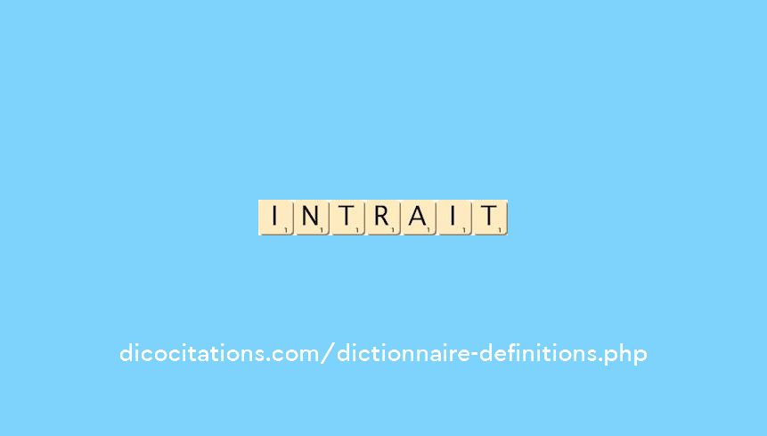 intrait intrait