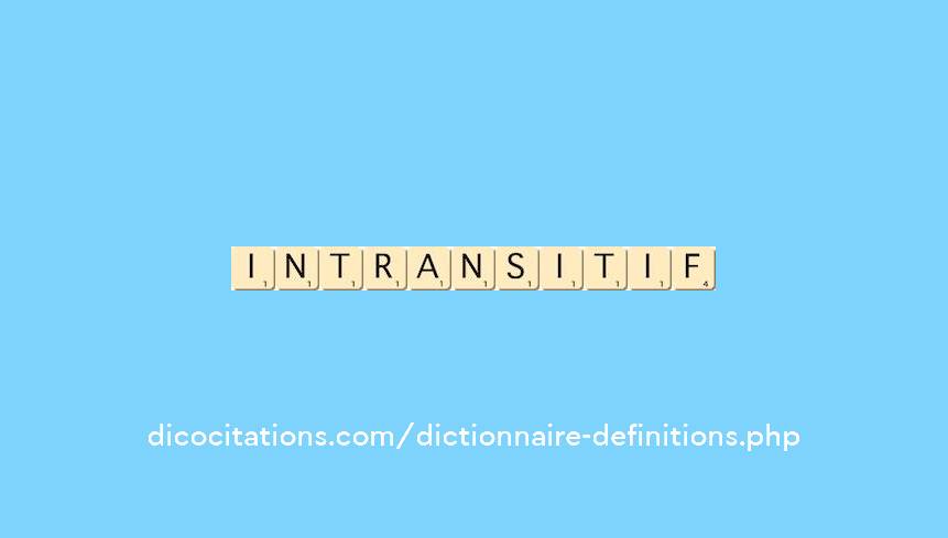 intransitif intransitif
