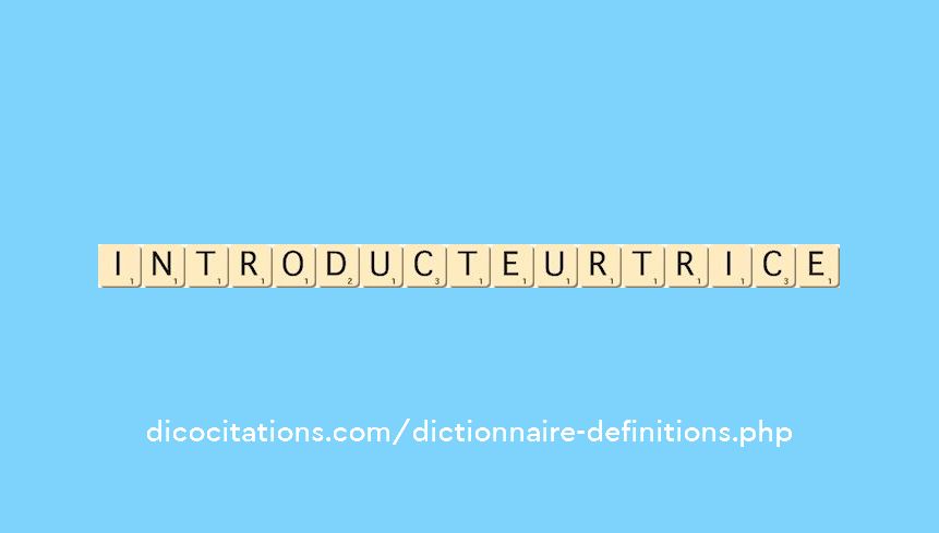 introducteur--trice