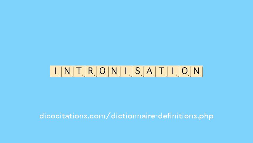 intronisation