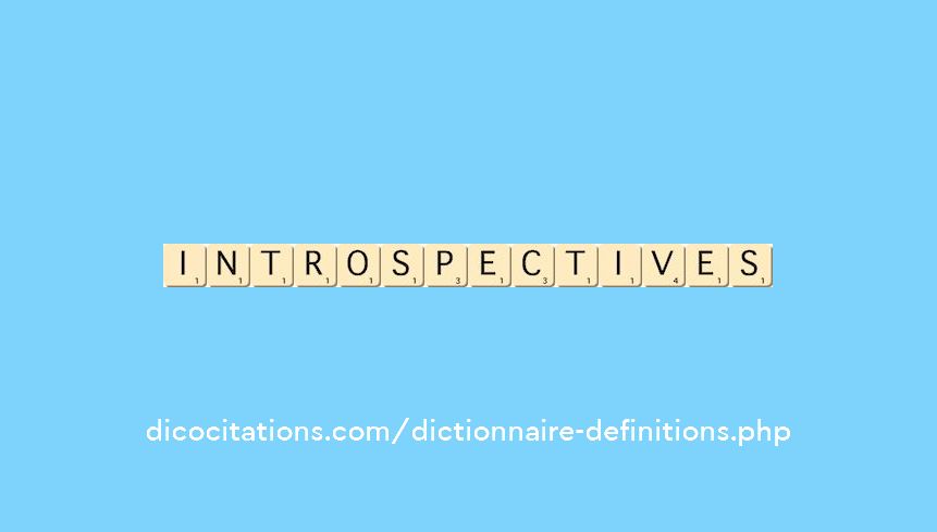introspectives introspectives