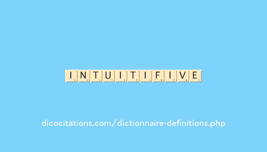 intuitif--ive