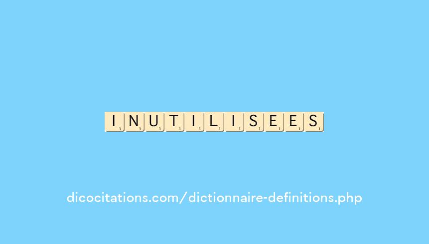 inutilisees