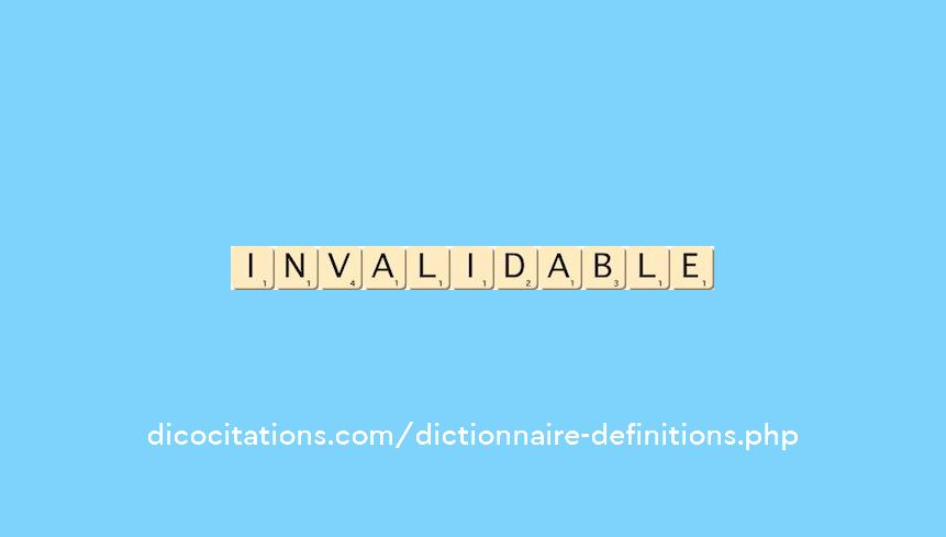 invalidable