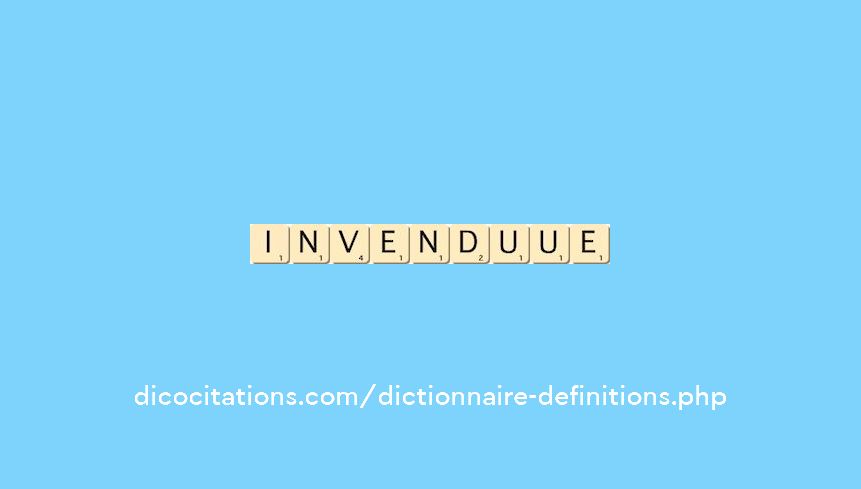 invendu--ue
