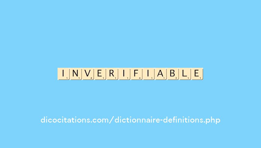 inverifiable