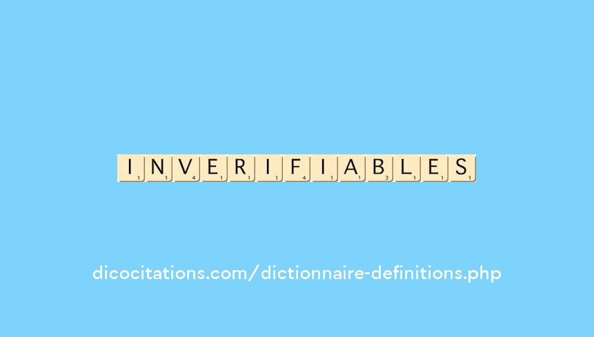 inverifiables