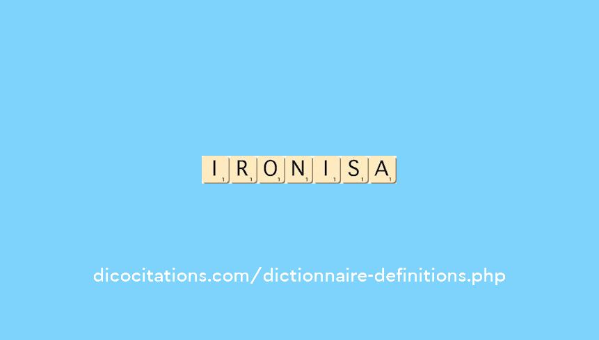 ironisa ironisa