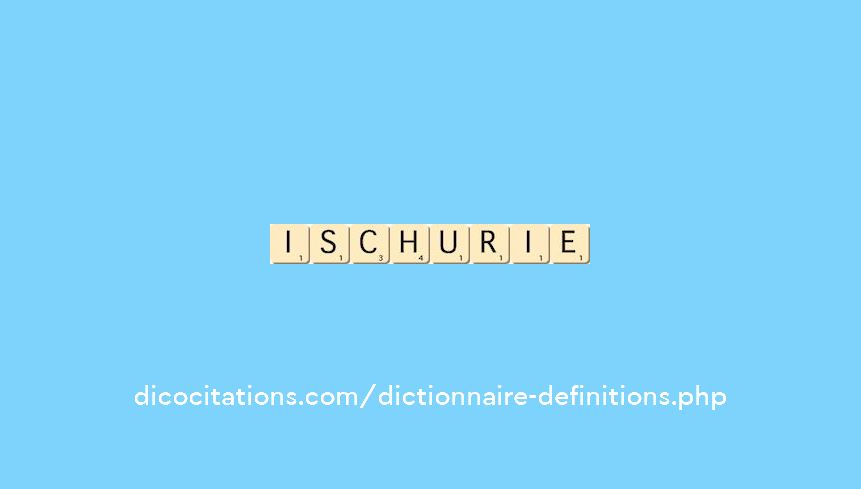 ischurie