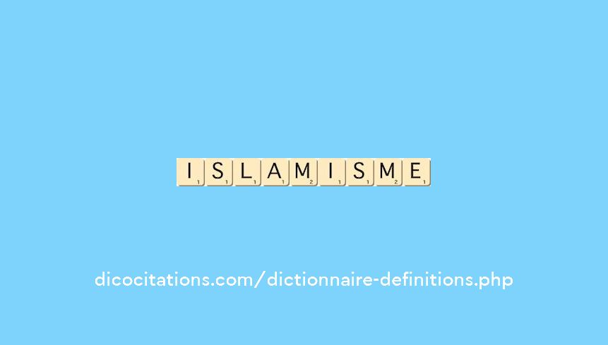 islamisme islamisme
