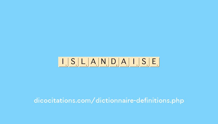 islandaise islandaise