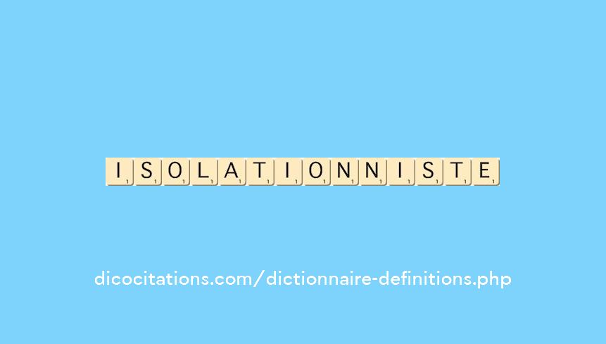 isolationniste