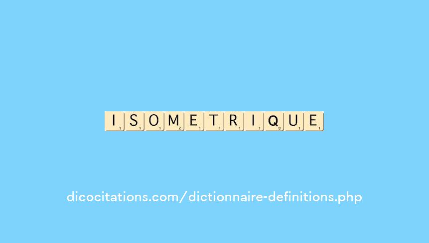 isometrique isometrique