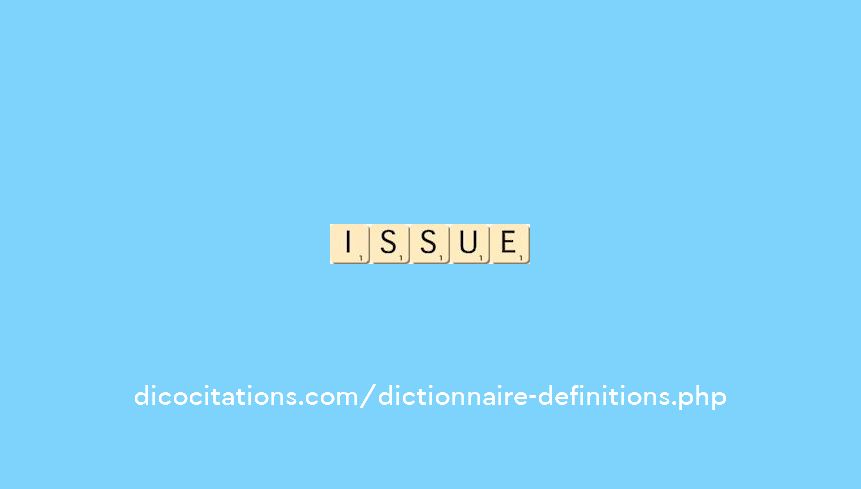 issue