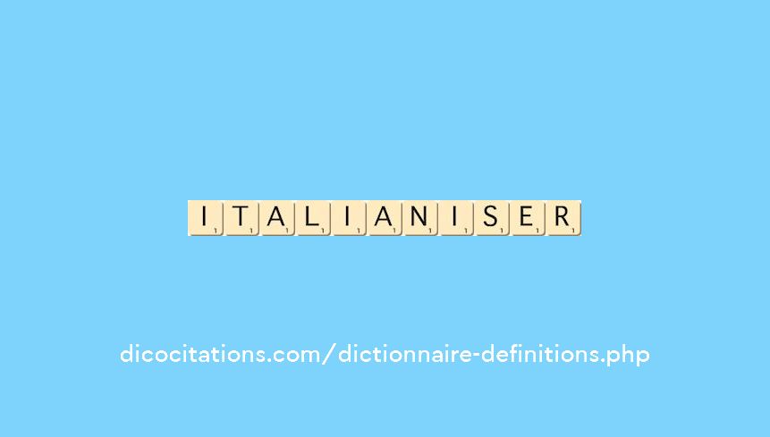 italianiser