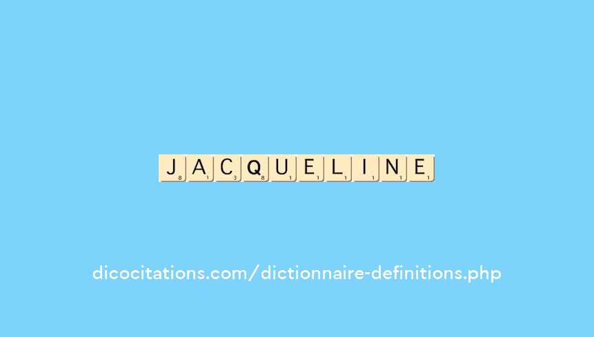 jacqueline jacqueline