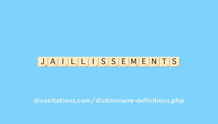 jaillissements jaillissements