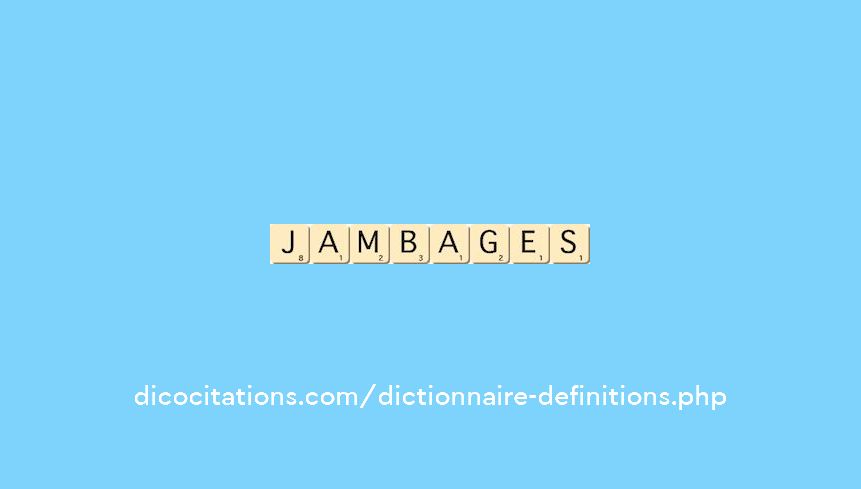 jambages jambages