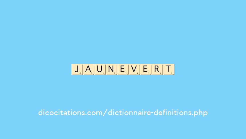 jaune-vert jaune-vert