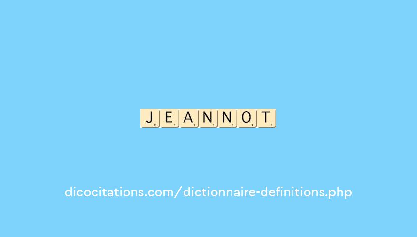 jeannot jeannot