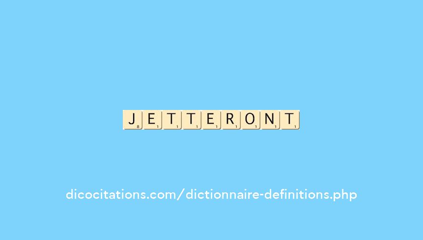 jetteront