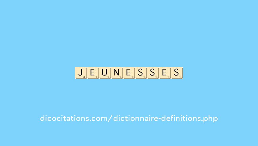 jeunesses jeunesses