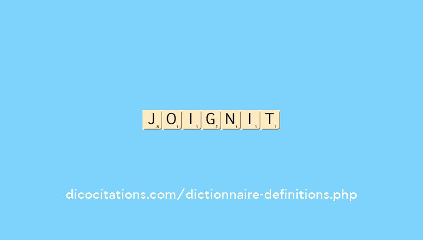 joignit joignit