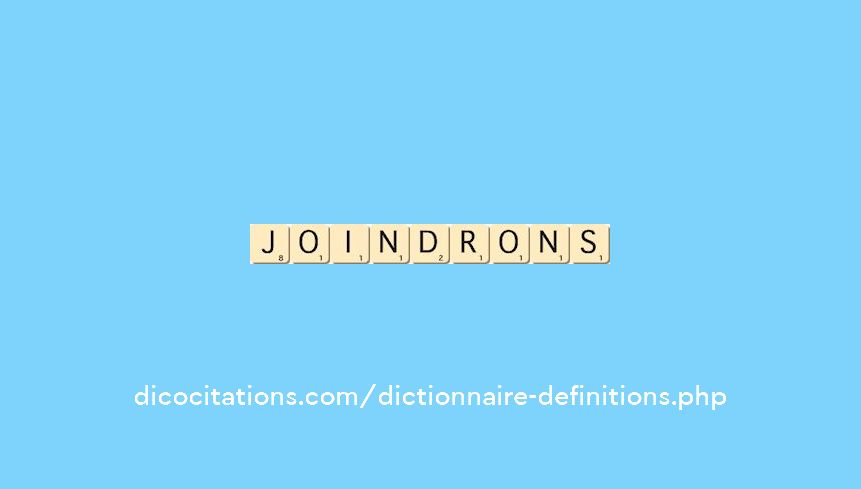 joindrons joindrons