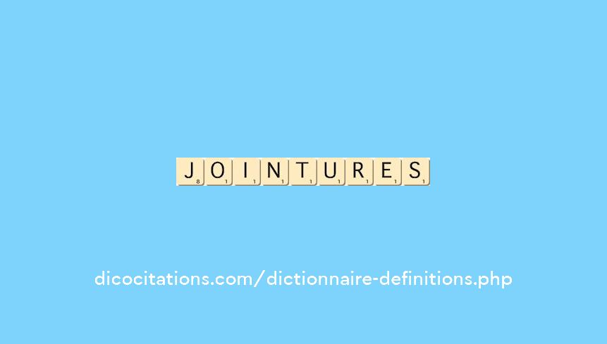 jointures jointures