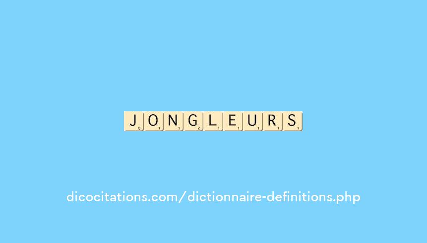 jongleurs jongleurs