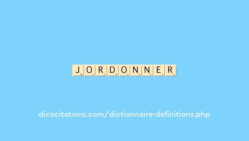 jordonner