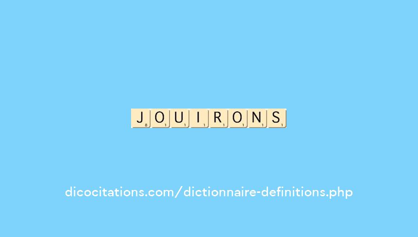 jouirons jouirons