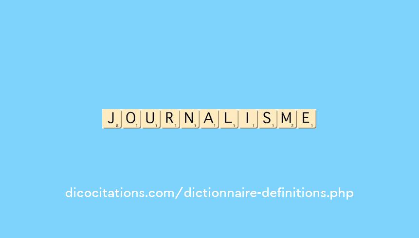 journalisme journalisme
