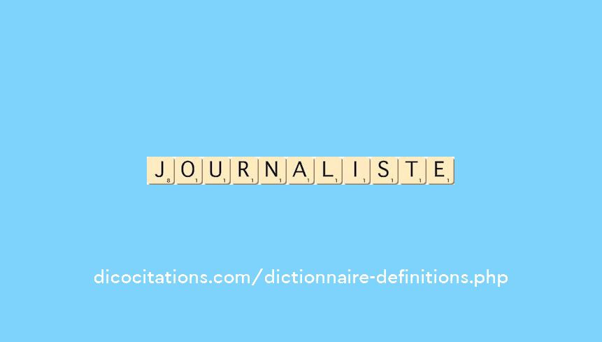 journaliste