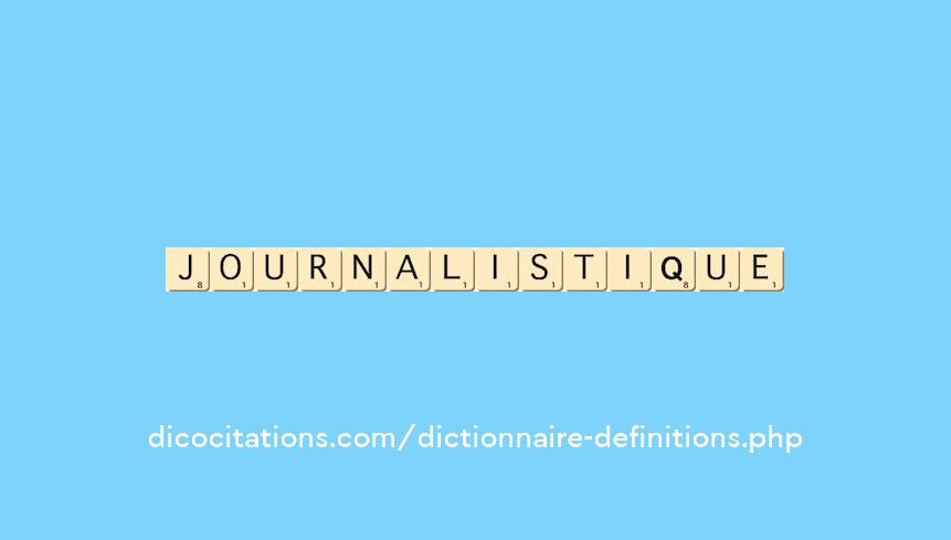journalistique journalistique