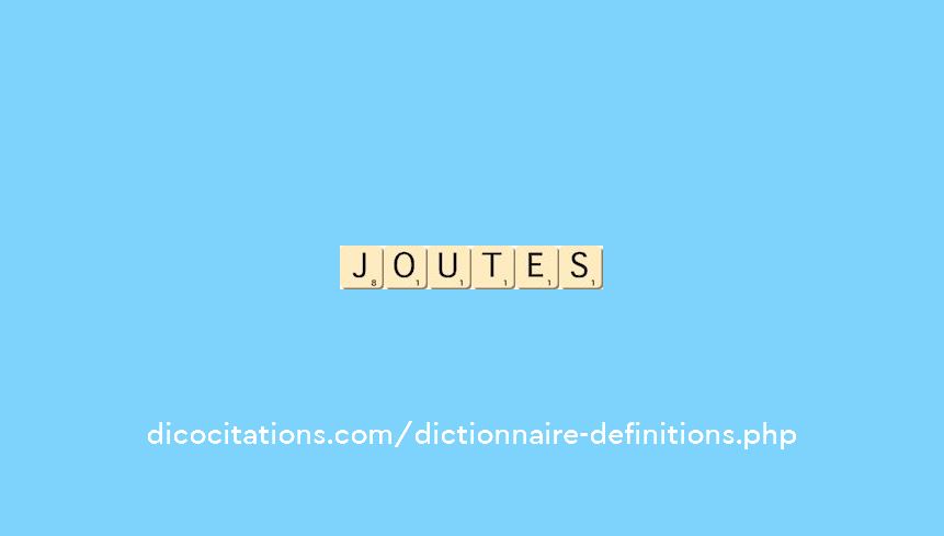 joutes joutes